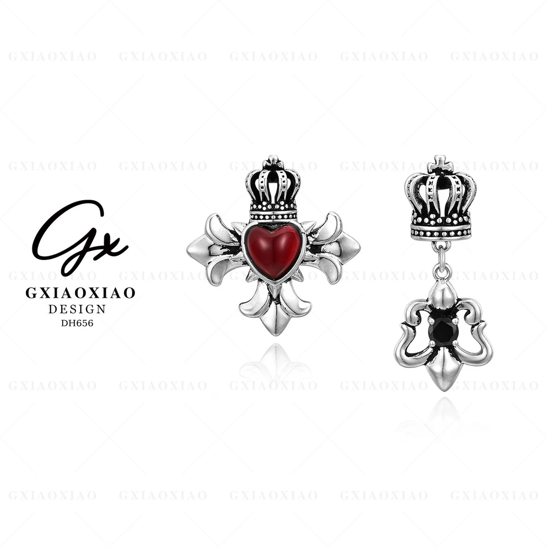 G XIAOXIAO 气质轻奢高级十字皇冠耳环 DH656