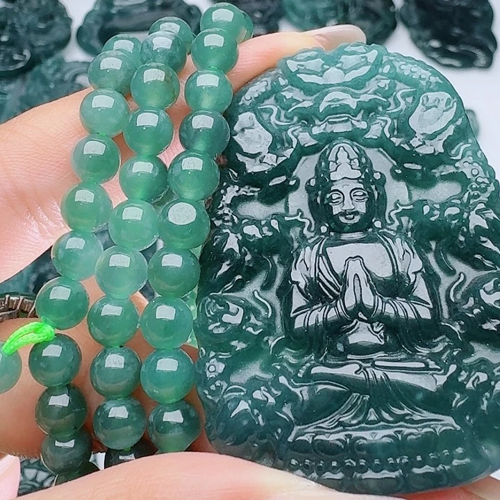 颈饰未镶嵌翡翠多样性发其一