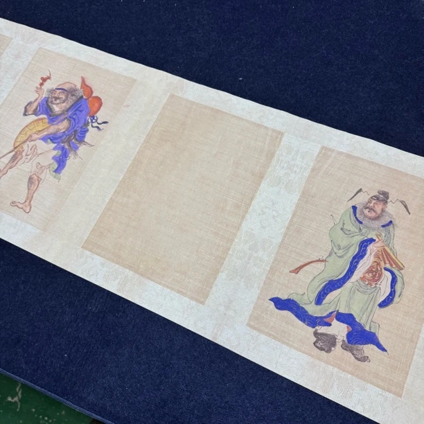 【纳米清代蟠桃八仙会图册长卷】大风堂纳米半生熟书法作品纸