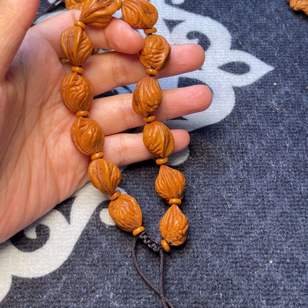 桃核手串龙纹桃核