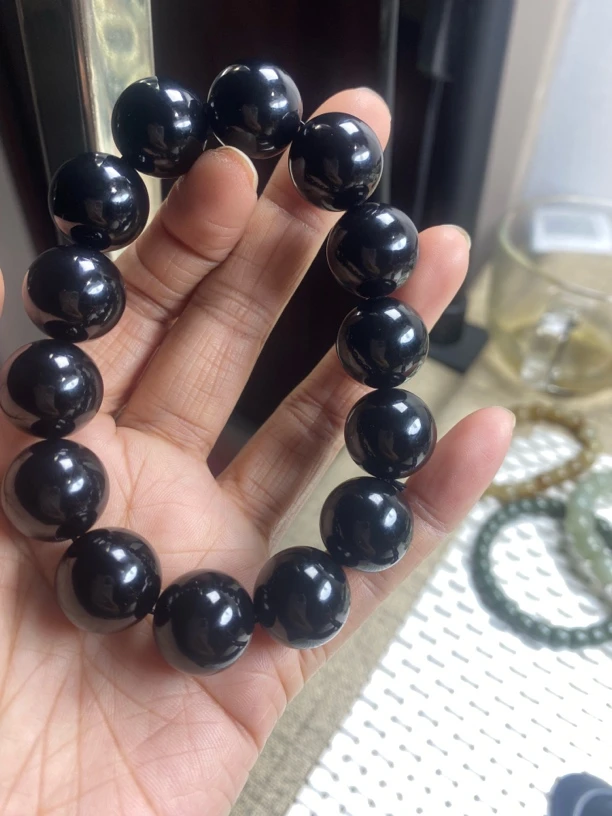 和田玉墨玉卡16圆柱