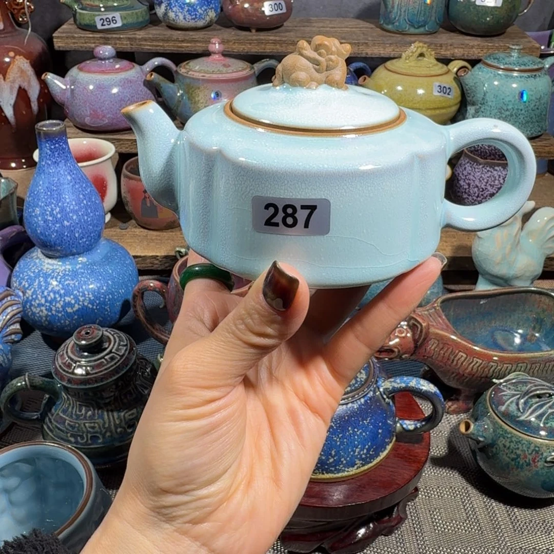 茗欣钧窑高温钧瓷微瑕