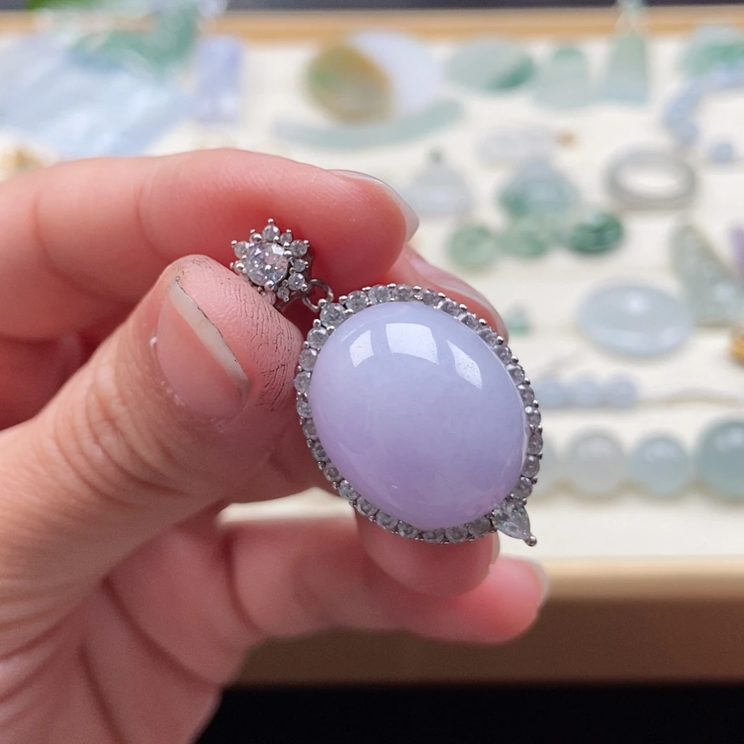 翡翠银S925镶嵌手链