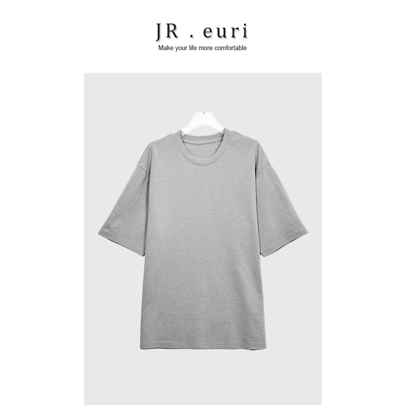 含桑蚕丝•醋酸｜夏季舒适亲肤凉爽圆领男士短袖T恤-MY5778