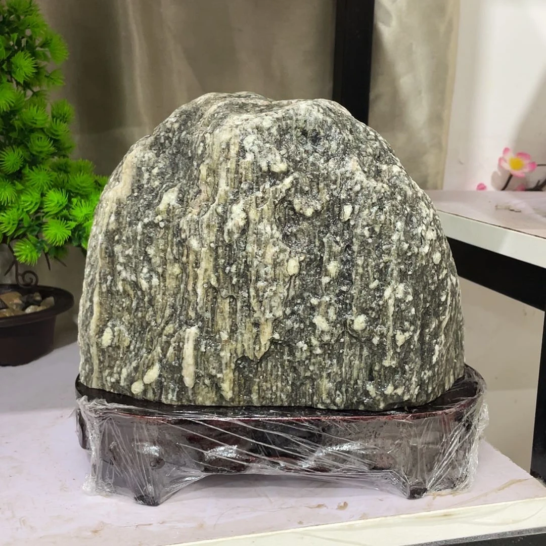 丹***书石材靠山石平安石摆件
