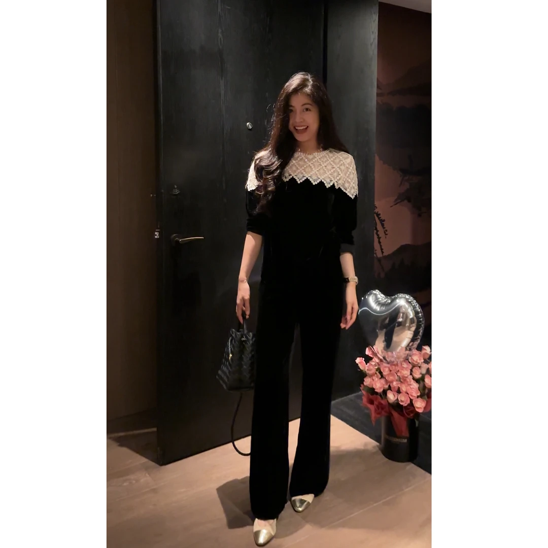 【N·COU】25秋新款【云梦泽】钉珠镂空刺绣长袖丝绒唐装DY23008