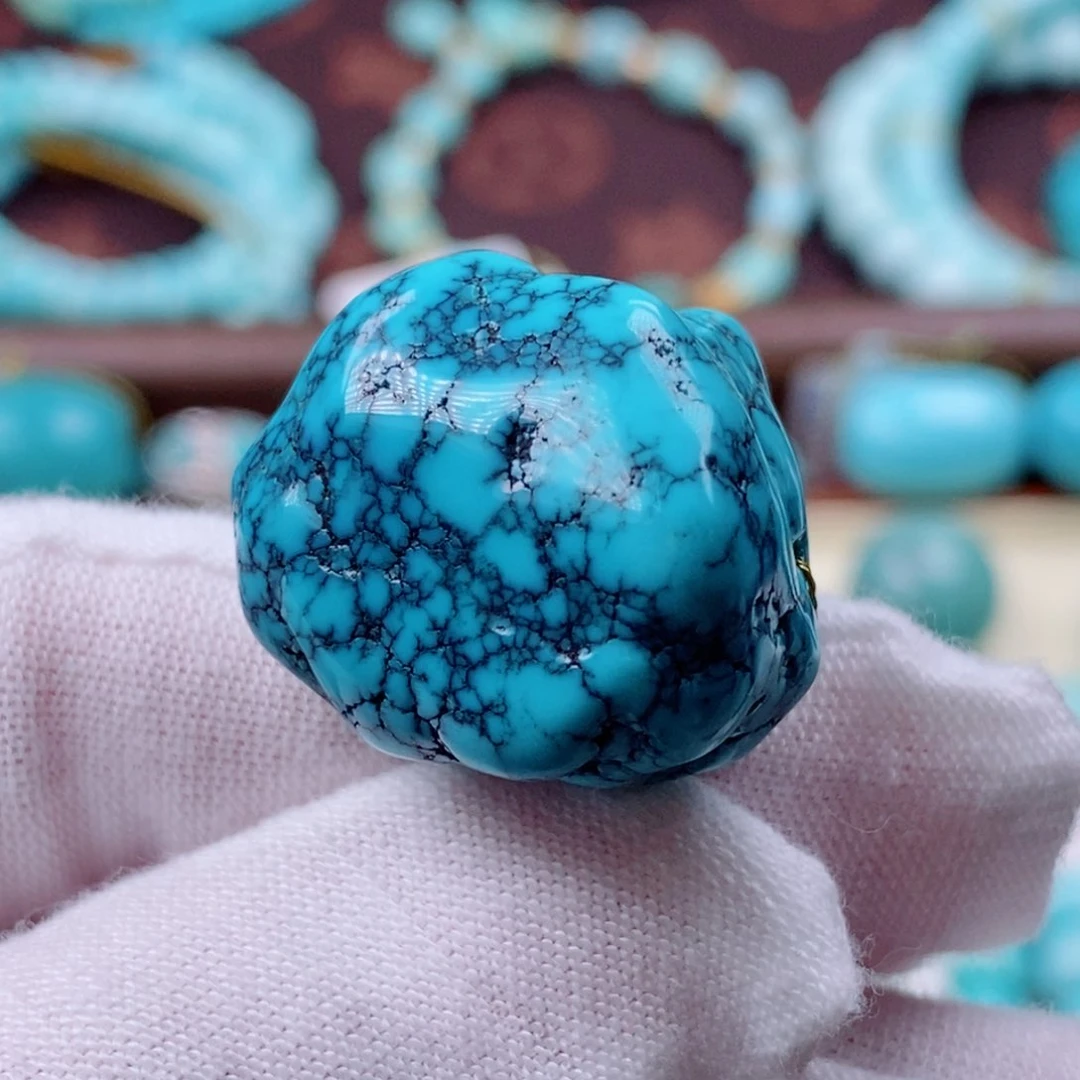 绿松石珠宝奇石未镶嵌修****冬