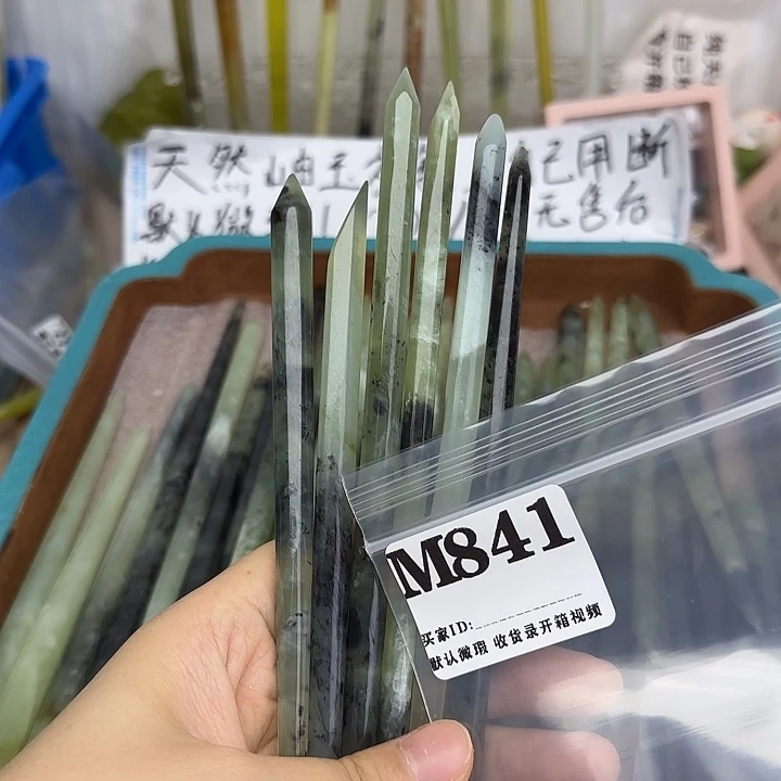 蛇纹石玉合金发饰煎***单