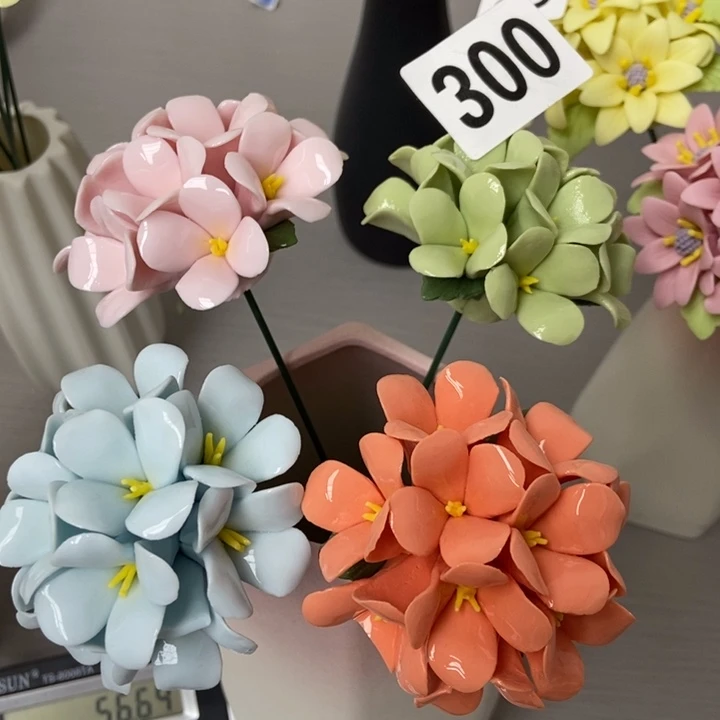 陶瓷手工制作陶瓷花