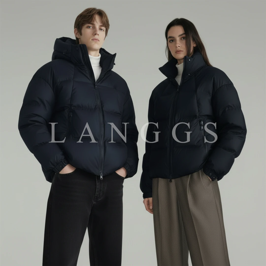 LANGGS&浪叔『黑武士2.0』25冬季经典年度羽皇连帽鸭绒羽绒服-99819