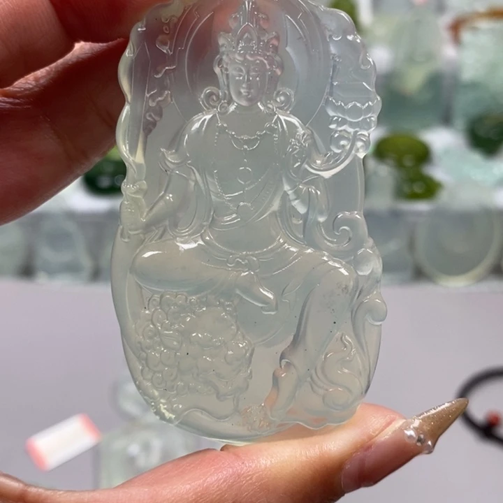 蛇纹石玉颈饰未镶嵌颜**言