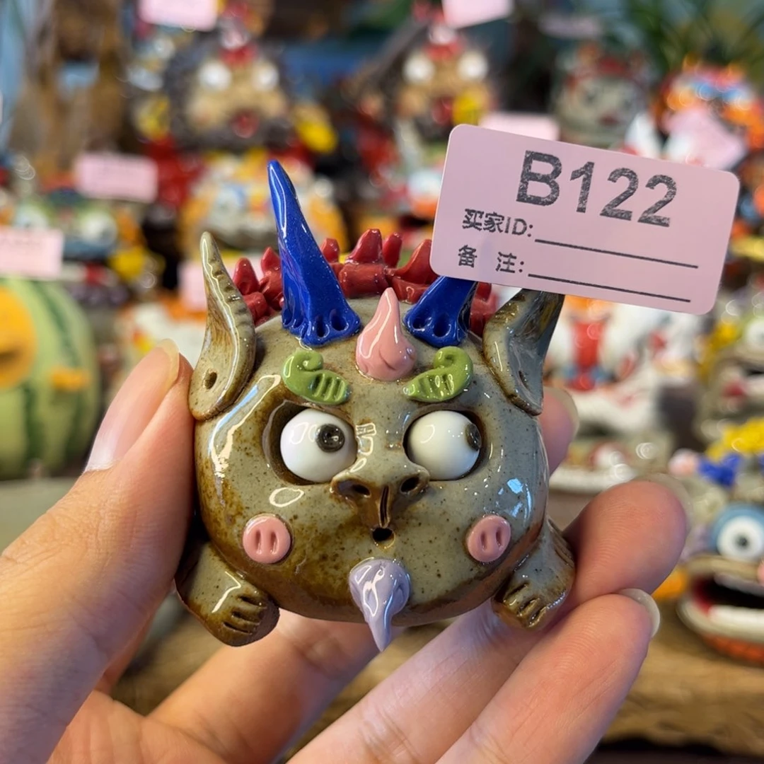 泥塑纯手工茶宠摆件