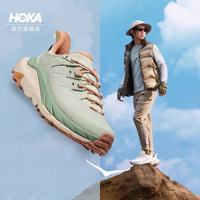 [徒步]HOKA ONE ONE 男款卡哈2皮革防水低帮户外鞋KAHA 2 LOW GTX