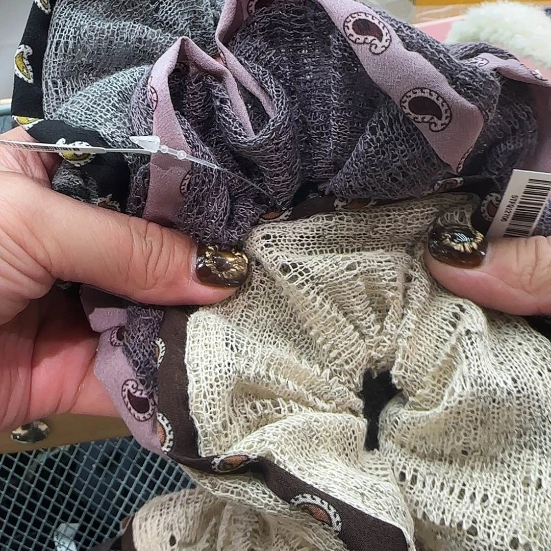 非金属针织发圈压边