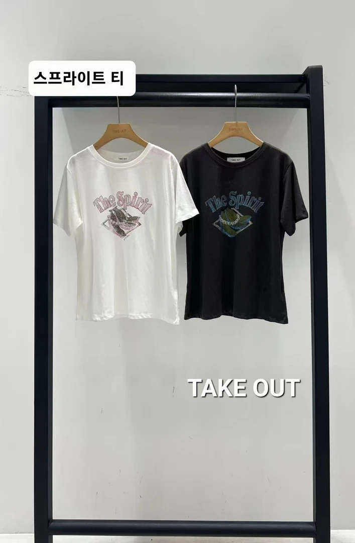 韩国欧巴家涂鸦梦幻宽松T短袖619