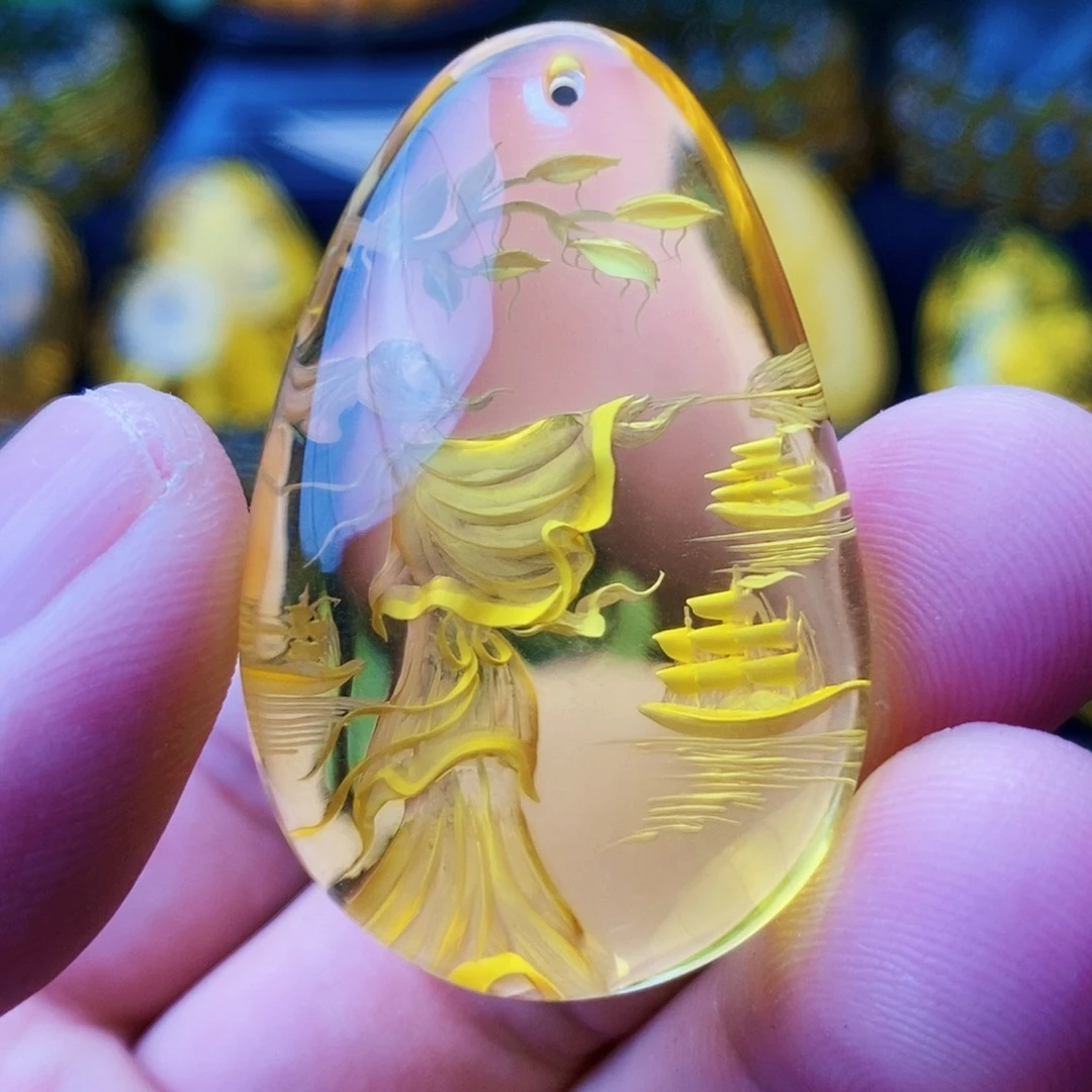 【闪购商品】金珀吊坠(不含链)未镶嵌