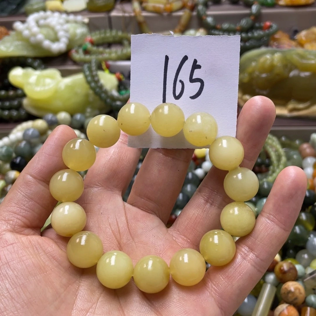 未镶嵌蛇纹石玉手链