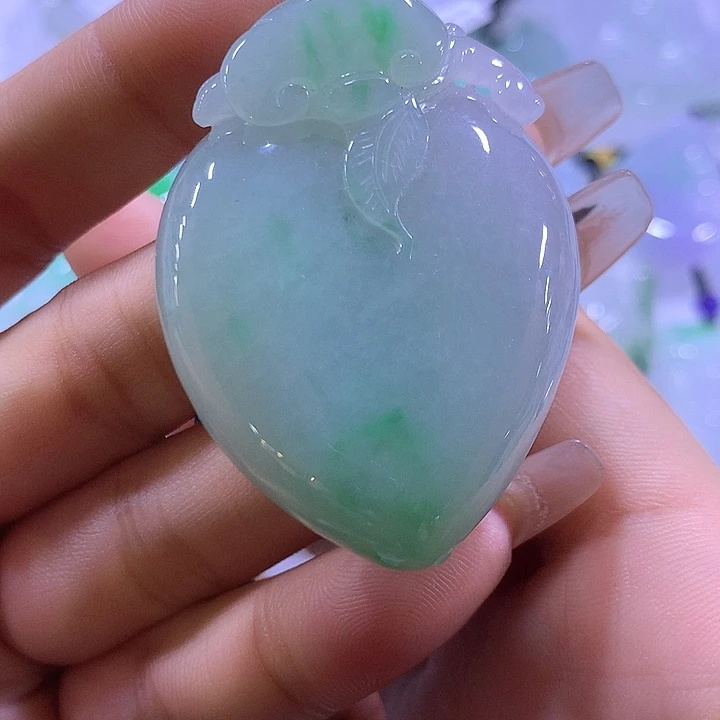 颈饰未镶嵌翡翠天然翡翠A货吊坠