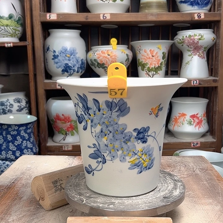 陶斗笠兰兰紫藤 新款新款陶瓷陶瓷