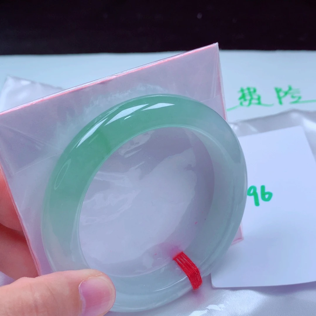 未镶嵌手镯翡翠缅甸天然A货翡翠手镯58.3