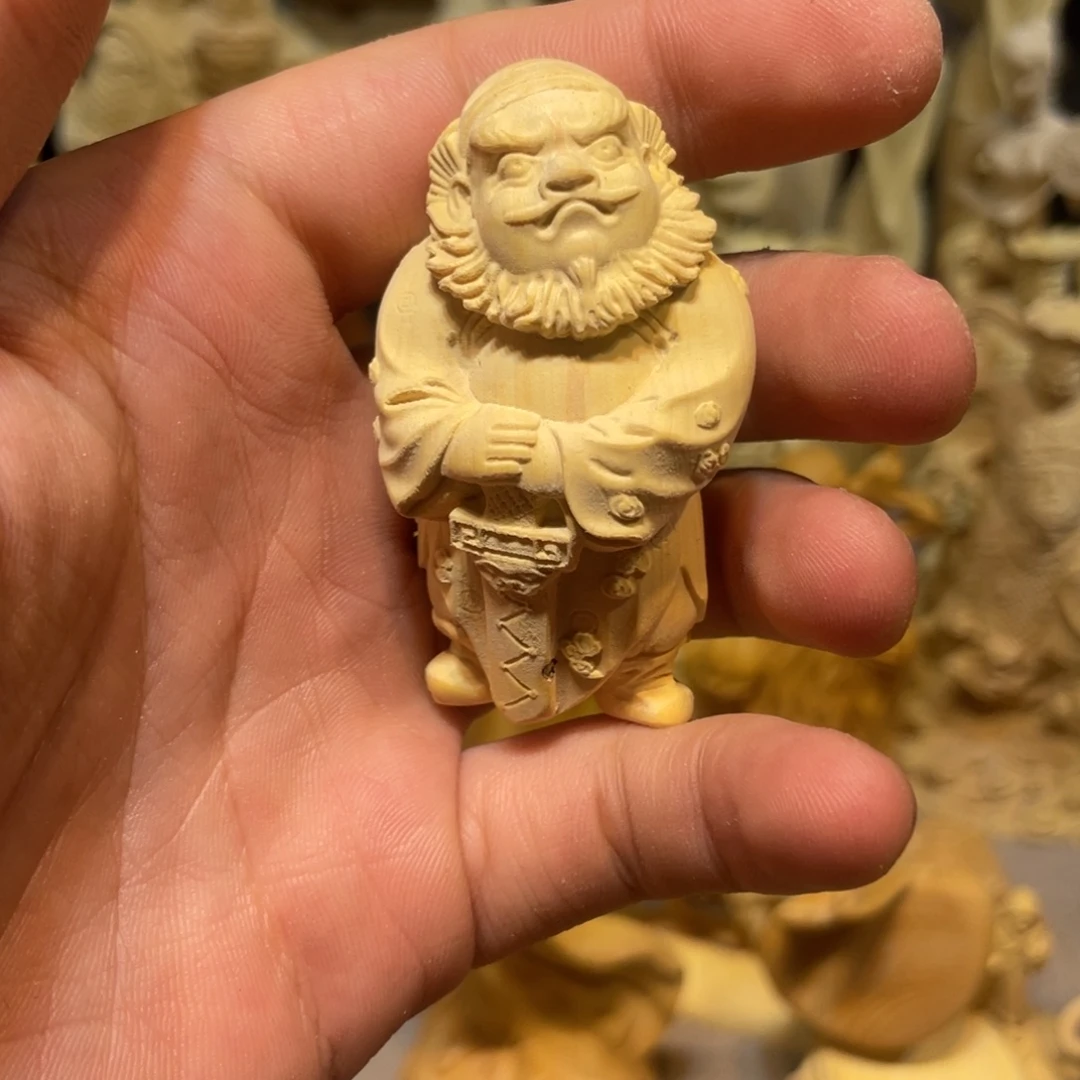 黄杨木小瑕疵钟馗