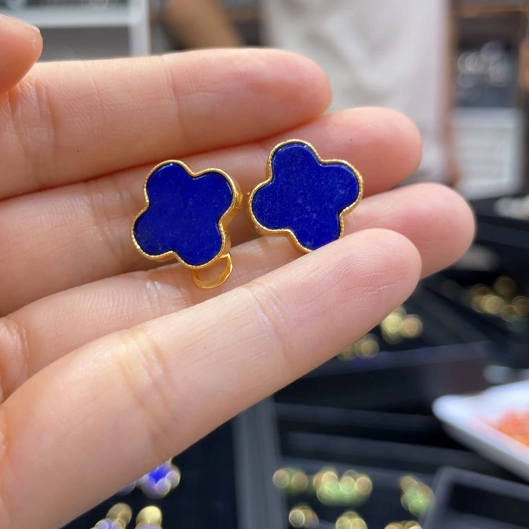 青金石银S925镶嵌戒指直径15.2