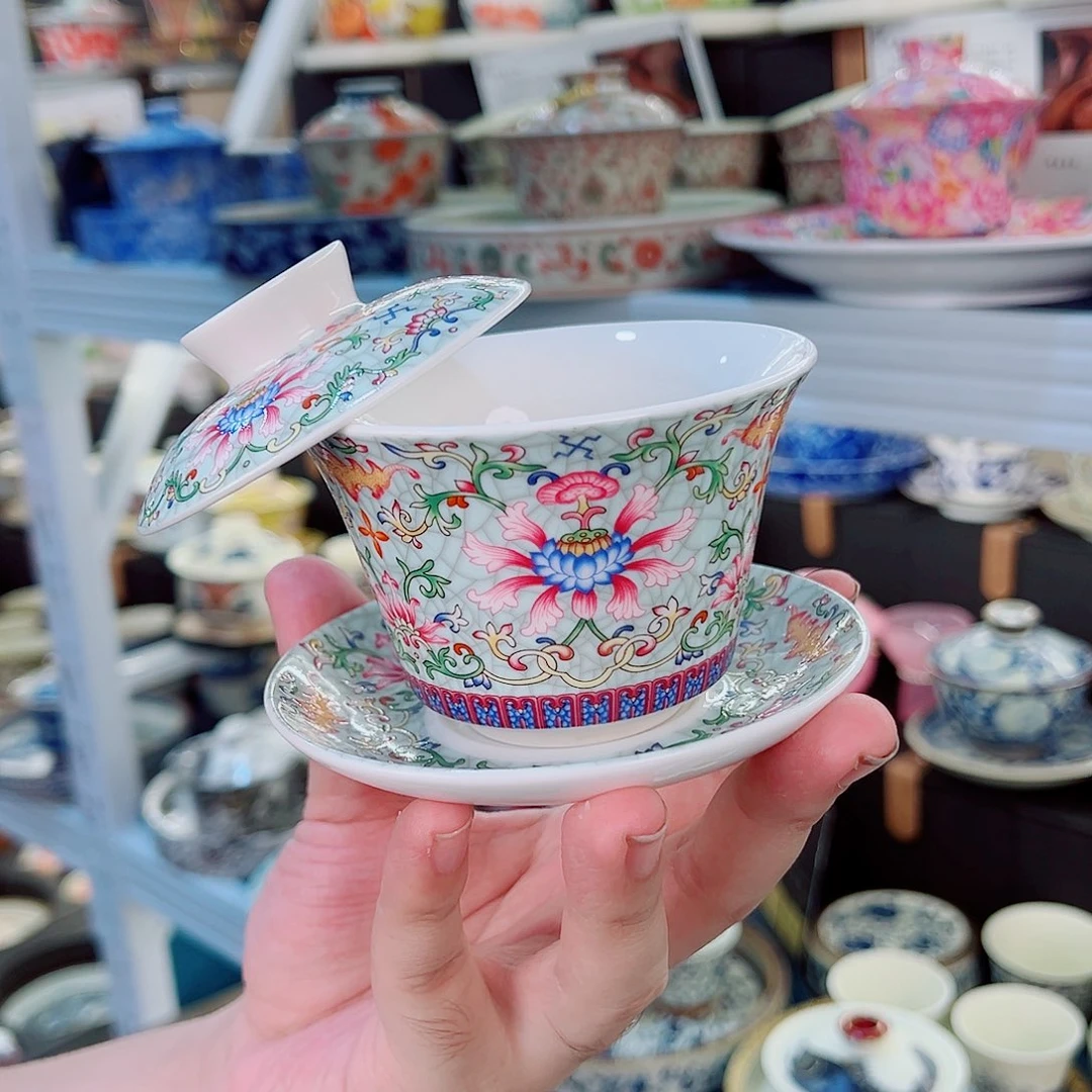 盖碗很漂亮我很喜欢