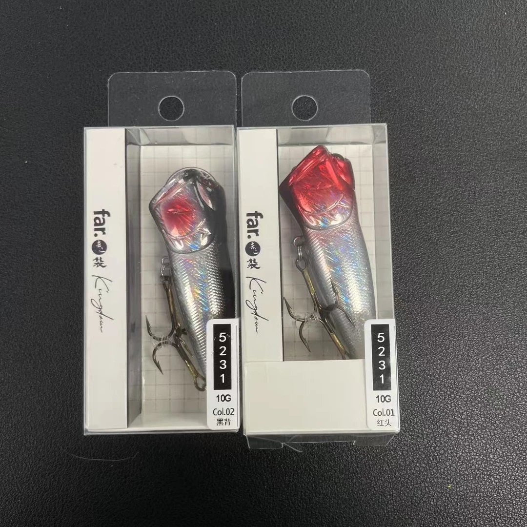 国王5231波爬-路亚饵波趴海鲈鳡鱼翘嘴大嘴巴物钓饵水面系路亚