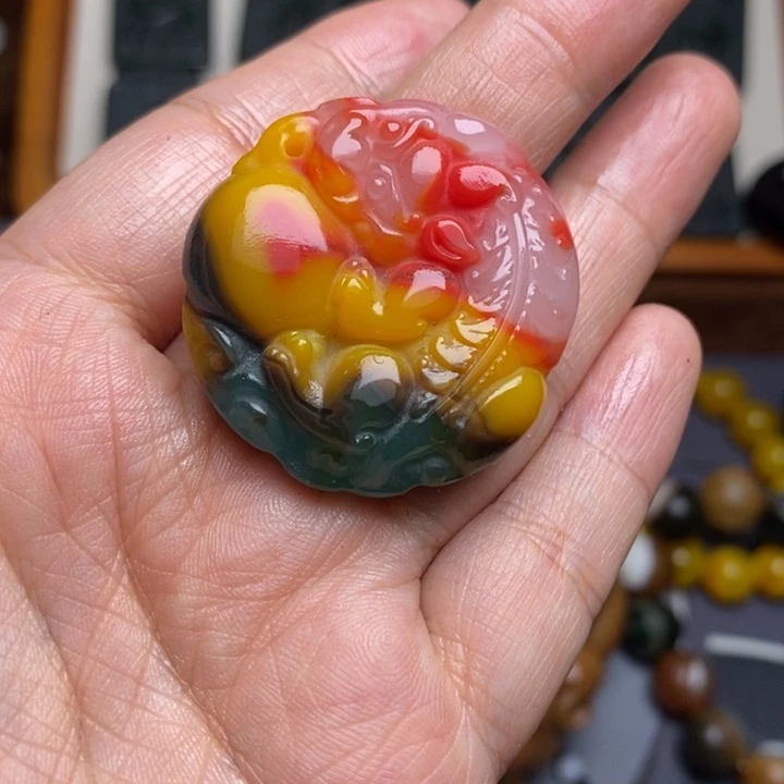 方钠石未镶嵌挂件