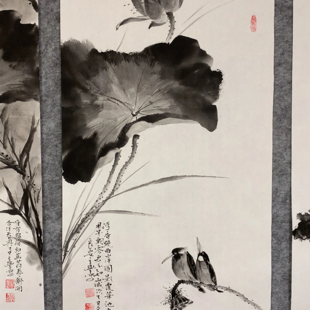 国画花鸟作品写意