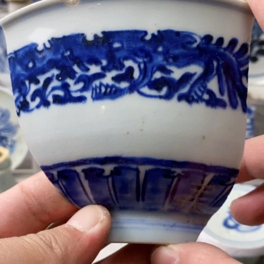 瓷片现代瓷器青花瓷片