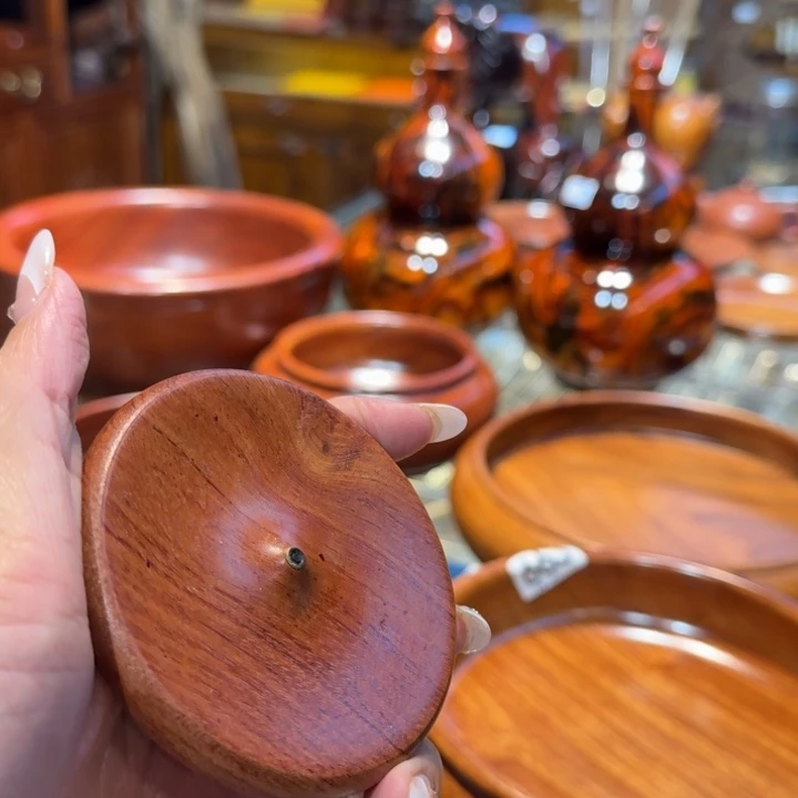 大果紫檀（缅甸花梨）花梨木小香插8公分