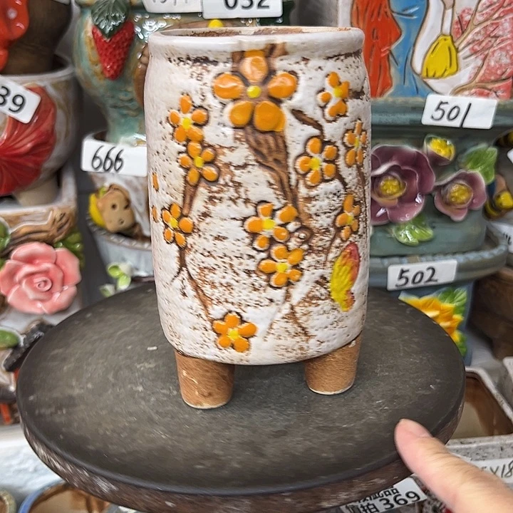 粗陶材质多肉花盆