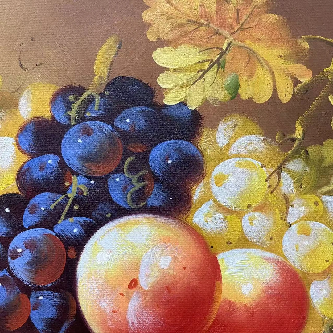 林彦新***静物水果11.12-约50-60厘米-手绘油画-麻布