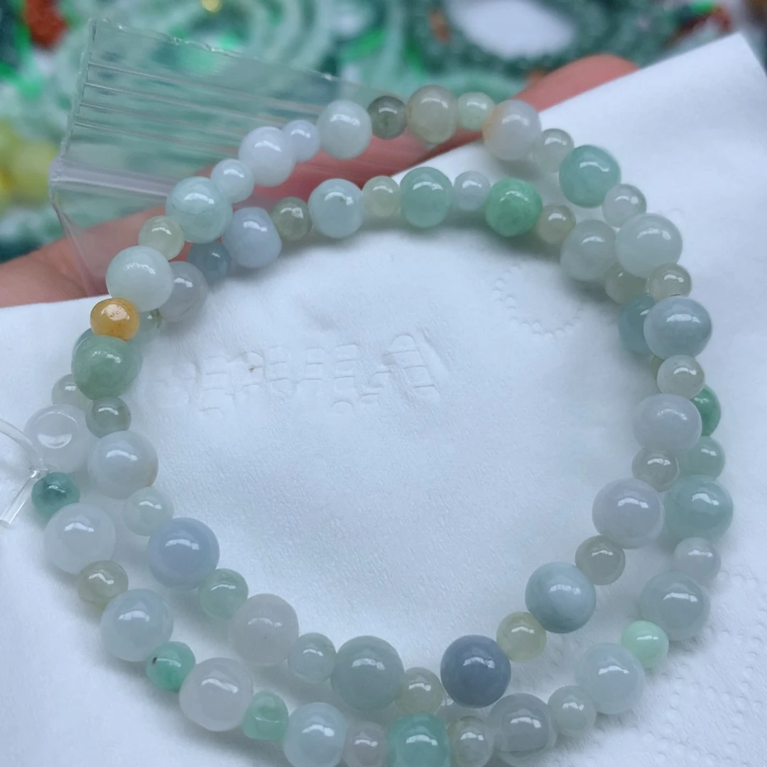 翡翠未镶嵌颈饰手串