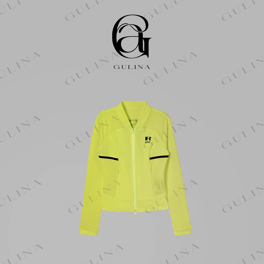 GULINA/娜姐 欧洲站新款阔肩短款拉链设计师款短款外套29915