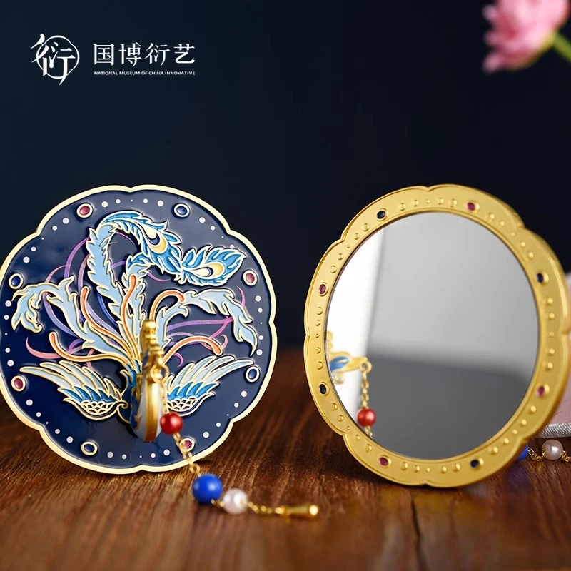 国博孝端皇后凤冠化妆镜手持便携随身镜古风送女友北京礼物纪念品
