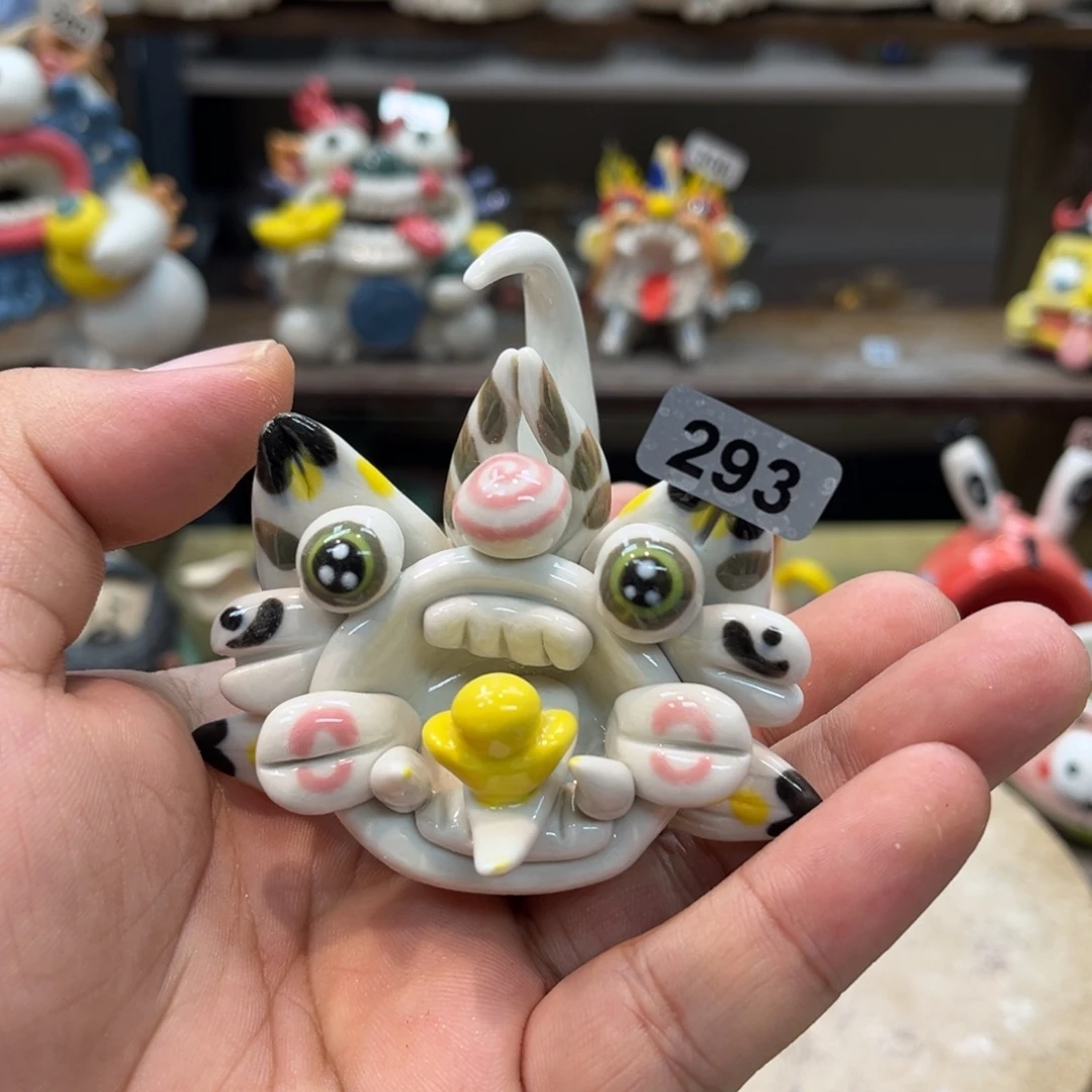 摆件纯手工抽象陶瓷摆件293