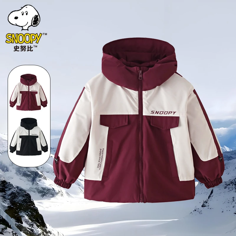 【星哥专享】品牌儿童保暖防风加厚连帽春秋夹棉外套F1F6081