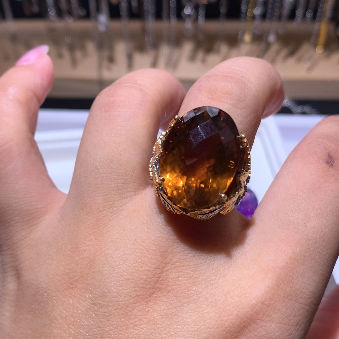 【闪购商品】水晶戒指银S925镶嵌?****?戒指