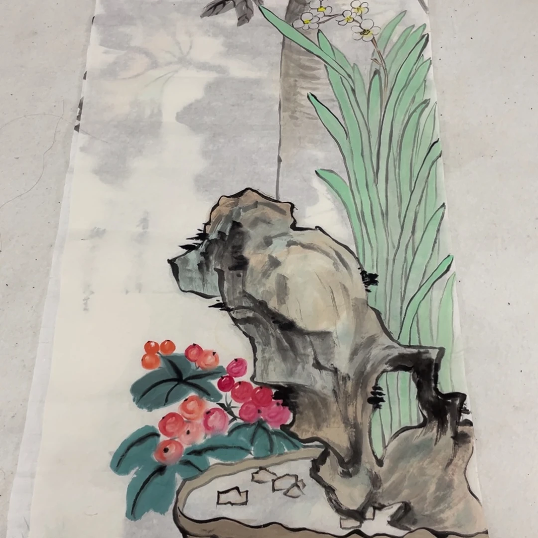 国画无落款绘画作品