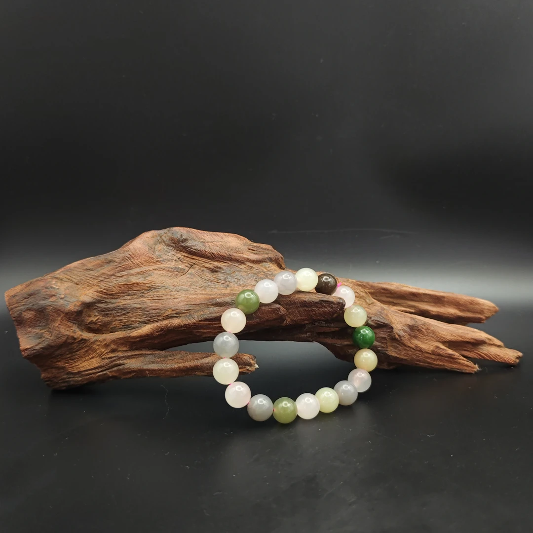 Q和田玉多宝圆珠手串（2084）