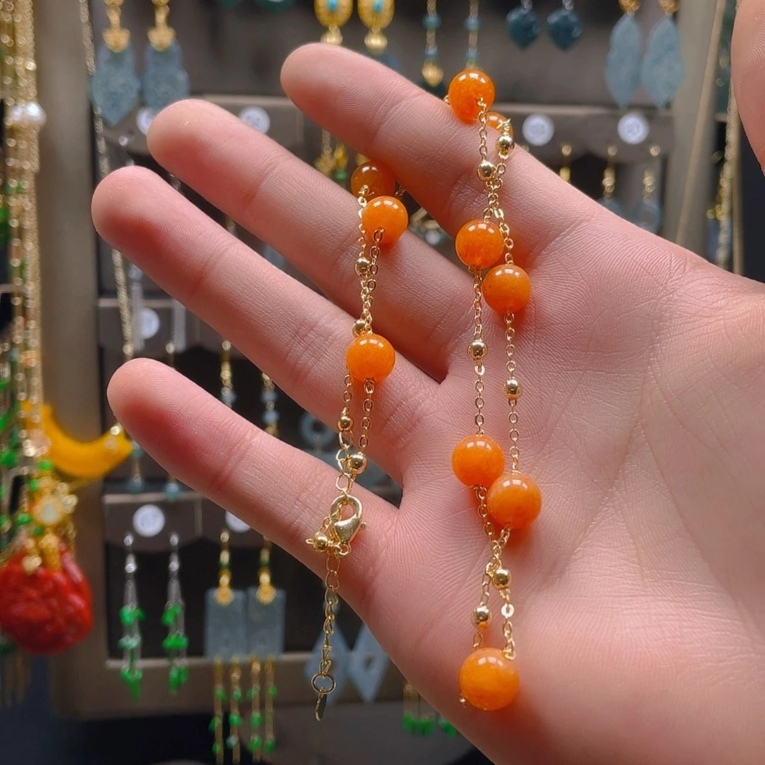 玛瑙/玉髓耳饰合金饰品