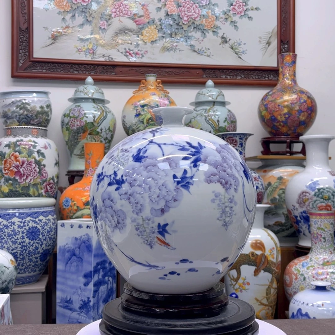 陶摆件确保手手工手绘