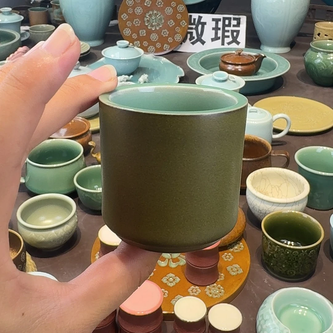 龙泉青瓷茶具微瑕