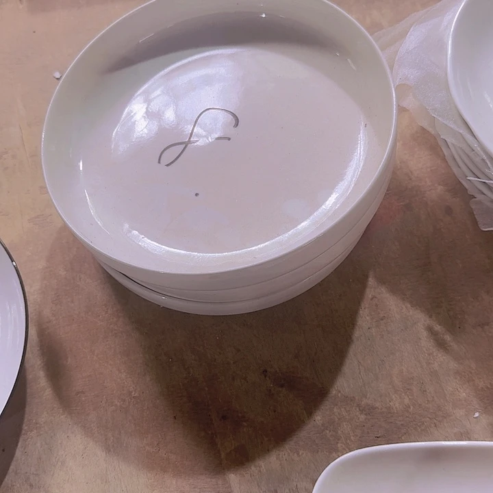 瓷8 英寸 窝盘 4 个