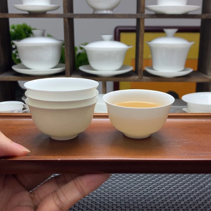 直播间福利价4只50cc薄胎蛋壳杯