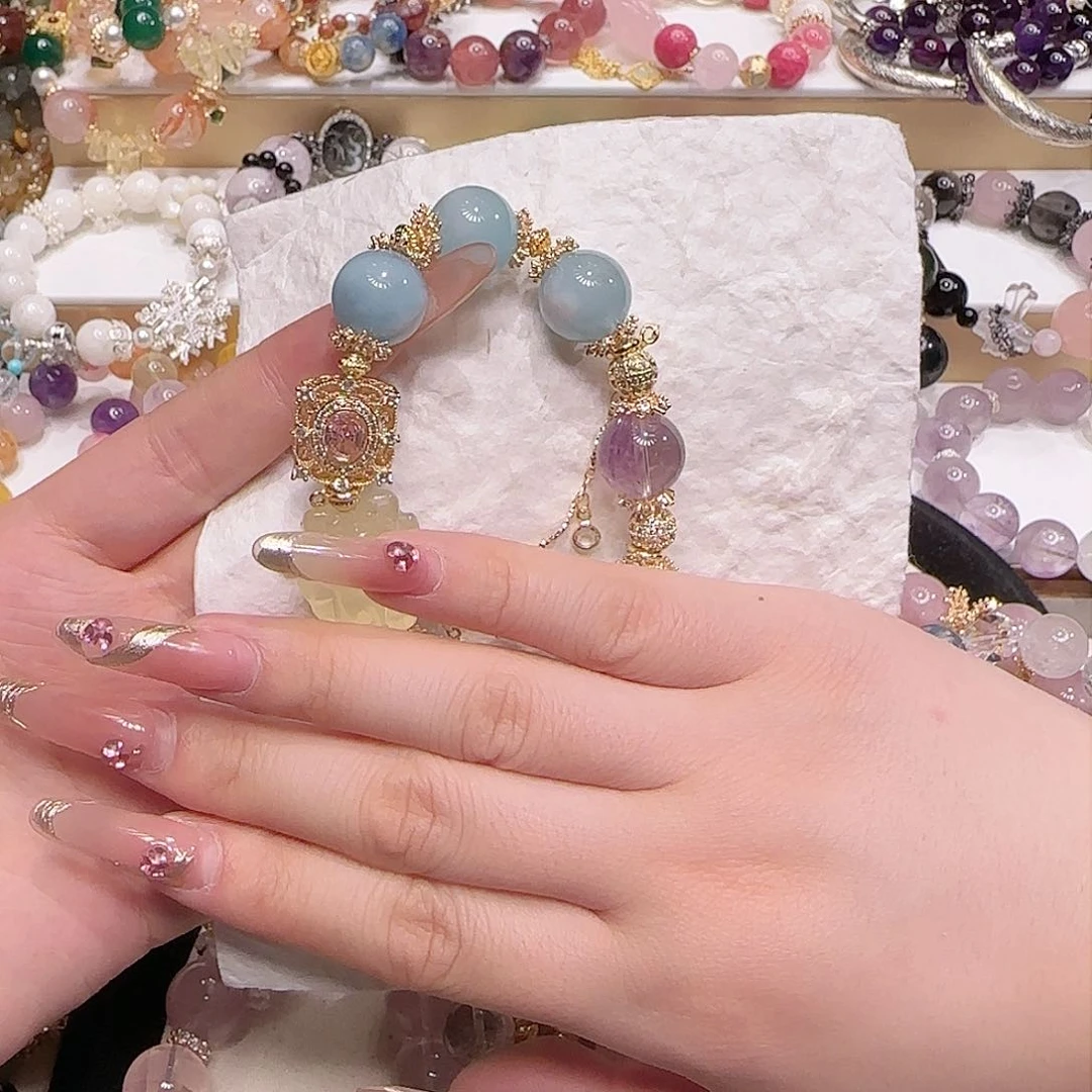 水晶手链未镶嵌多样性