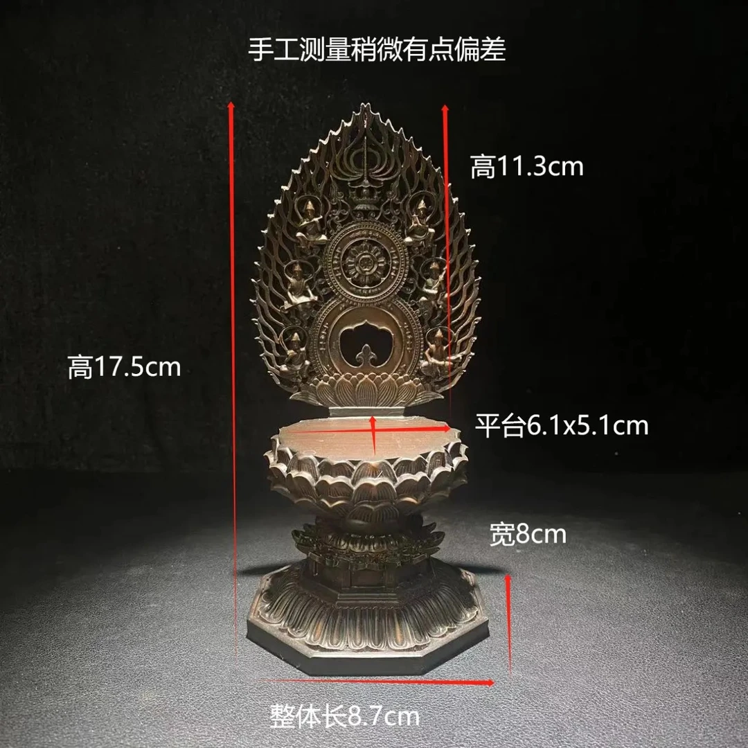 观音人物奇石通用底座玄关客厅高档装饰品莲花底座观音座佛像底座
