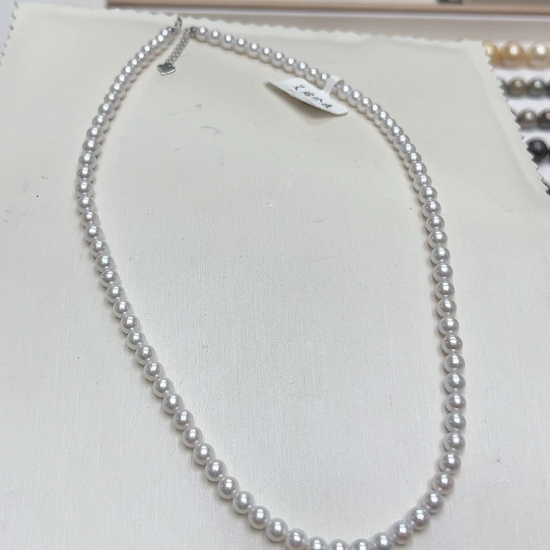 未镶嵌颈饰淡水珍珠4-5淡水ak